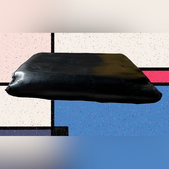 Coach Vintage Black Leather Wallet With Extra Kiss Lock Feature - Picture 4 of 13